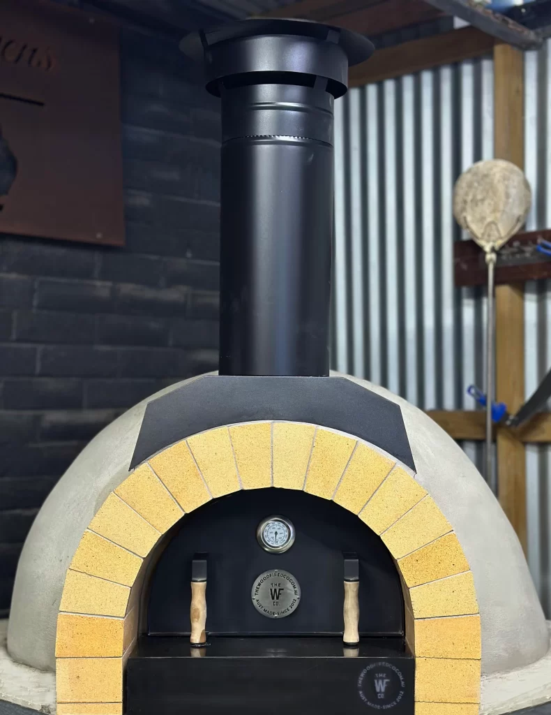 Brick oven kit front